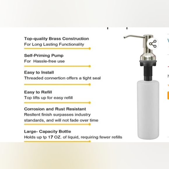 New Undermount Soap Dispenser - Picture 2 of 7